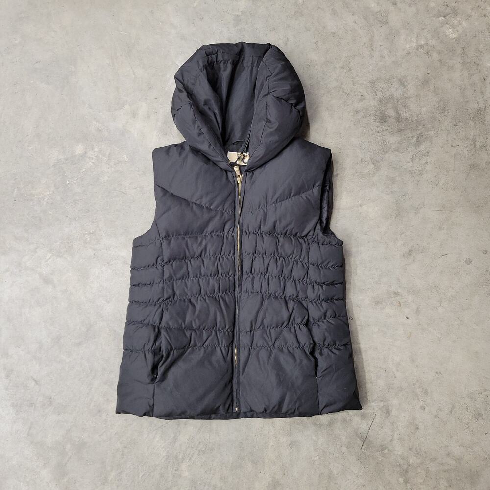Michael Kors Women's Puffer Vest Black Zip Up Size Medium